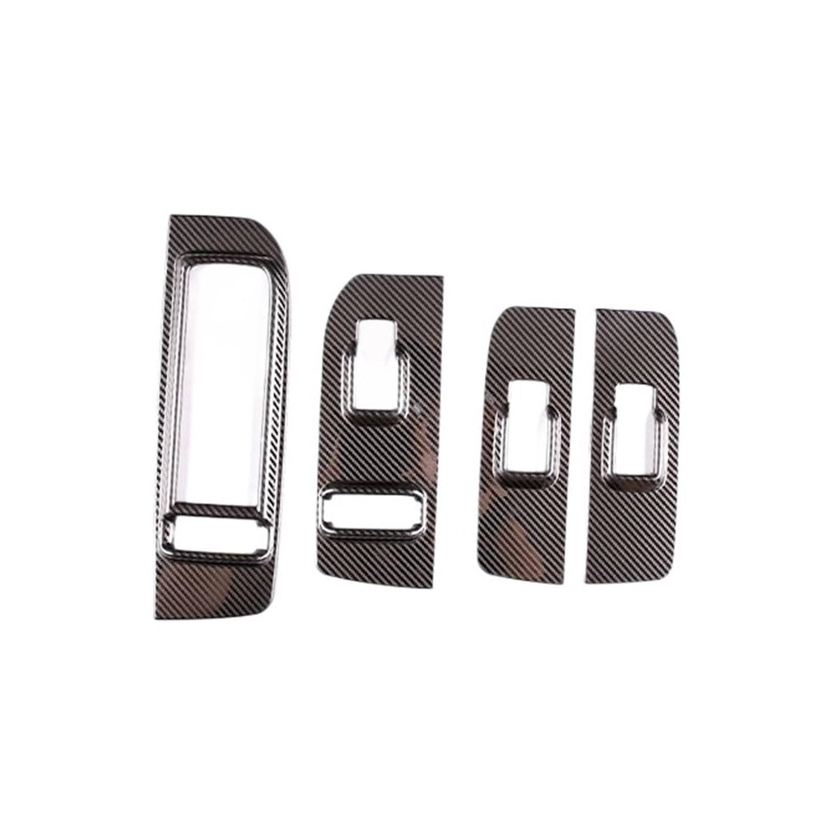 APNWVFO Innenausstattung Formteile Für Hummer H3 2005-2009 Center CD A/C Volumen Trim Panel Glas Lift Rahmen Dekorative Aufkleber Auto-Dekor Zubehör(Stil 4) von APNWVFO