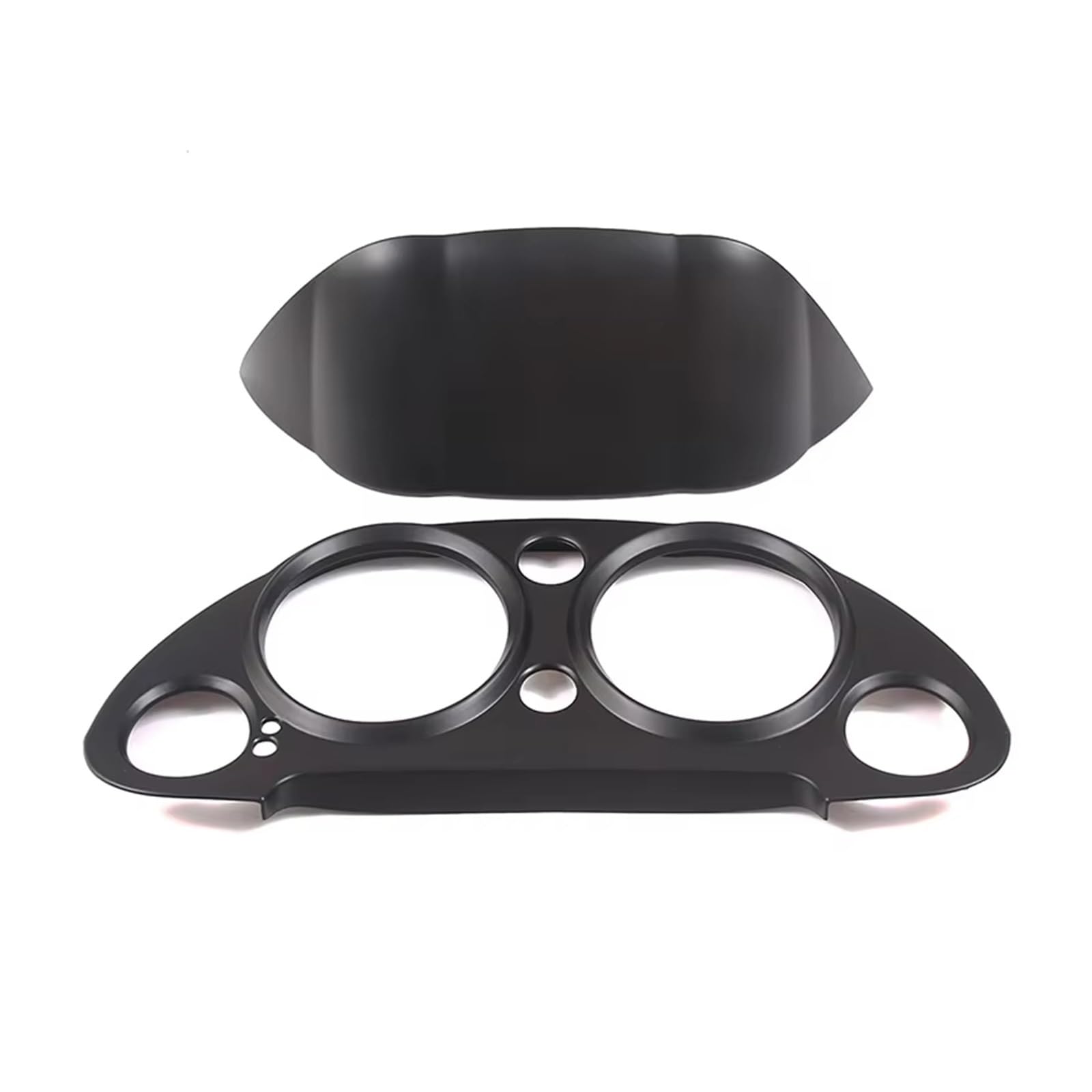 APNWVFO Innenausstattung Formteile Für Mitsubishi Für Eclipse 2006-2011 Auto Dashboard Drehzahlmesser Panel Dekorative Abdeckung Aufkleber Auto-Dekor Zubehör(Matte Black) von APNWVFO
