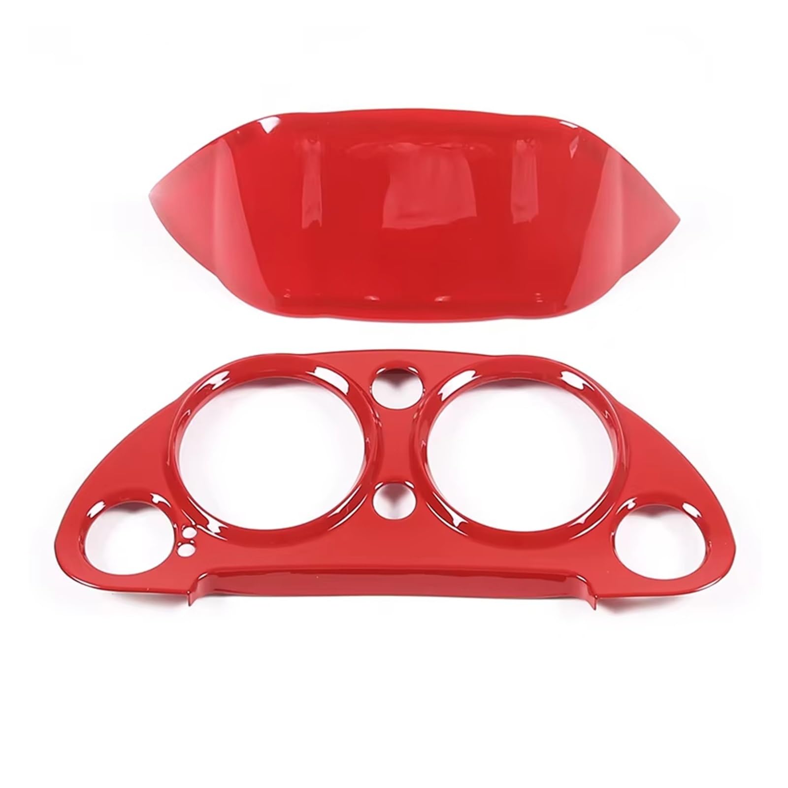 APNWVFO Innenausstattung Formteile Für Mitsubishi Für Eclipse 2006-2011 Auto Dashboard Drehzahlmesser Panel Dekorative Abdeckung Aufkleber Auto-Dekor Zubehör(Red) von APNWVFO