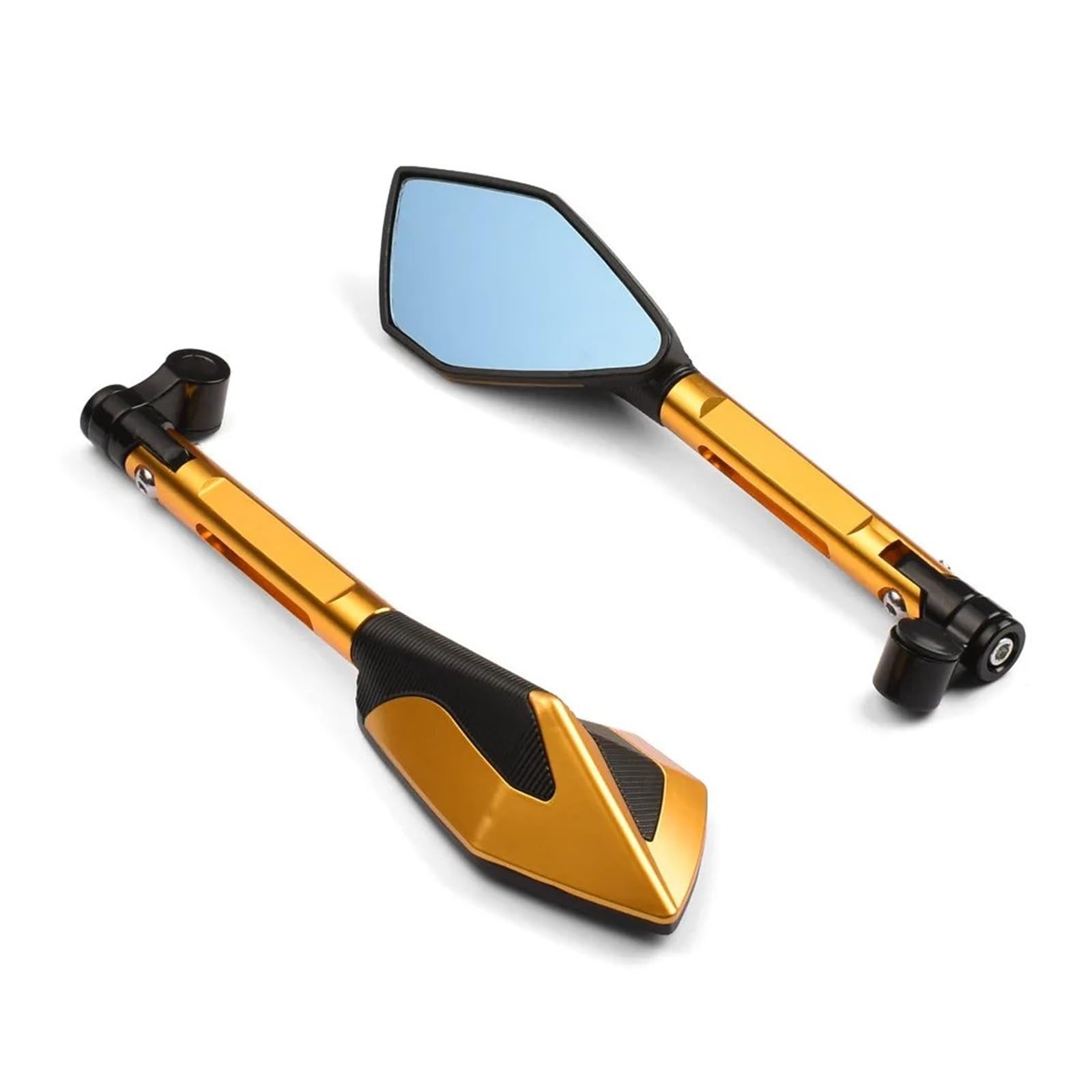 APNWVFO Motorrad-Seitenspiegel Für Suzuki Für GSR 400 2008-2012 Für GSR 600 2006-2011 Für GSR 750 2011-2021 Motorrad Rearview Außenspiegel Motorrad Rückspiegel(Golden) von APNWVFO