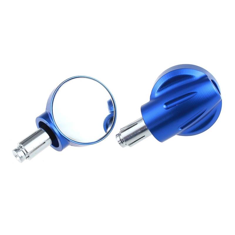 APNWVFO Motorrad-Seitenspiegel Für Suzuki Für GSXR Motorrad Blind Spot Rückspiegel Weitwinkel 360 Grad Einstellbar Reverse Motorrad Rückspiegel(Blue) von APNWVFO