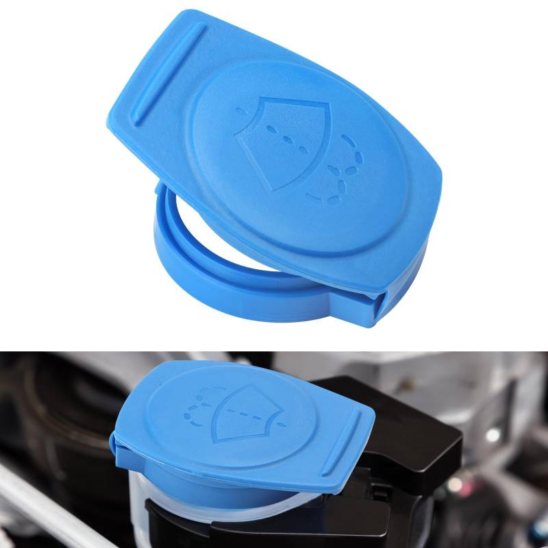 APOMOONS Deckel für ScheibenwaschbehäLter, Wischwasser Deckel, Autoscheibenwischer Zubehör Tankdeckel Waschflüssigkeit Kappe, WaschflüssigkeitsbehäLter, 3Q0955455 Windschutzscheibenwischer Blau von APOMOONS