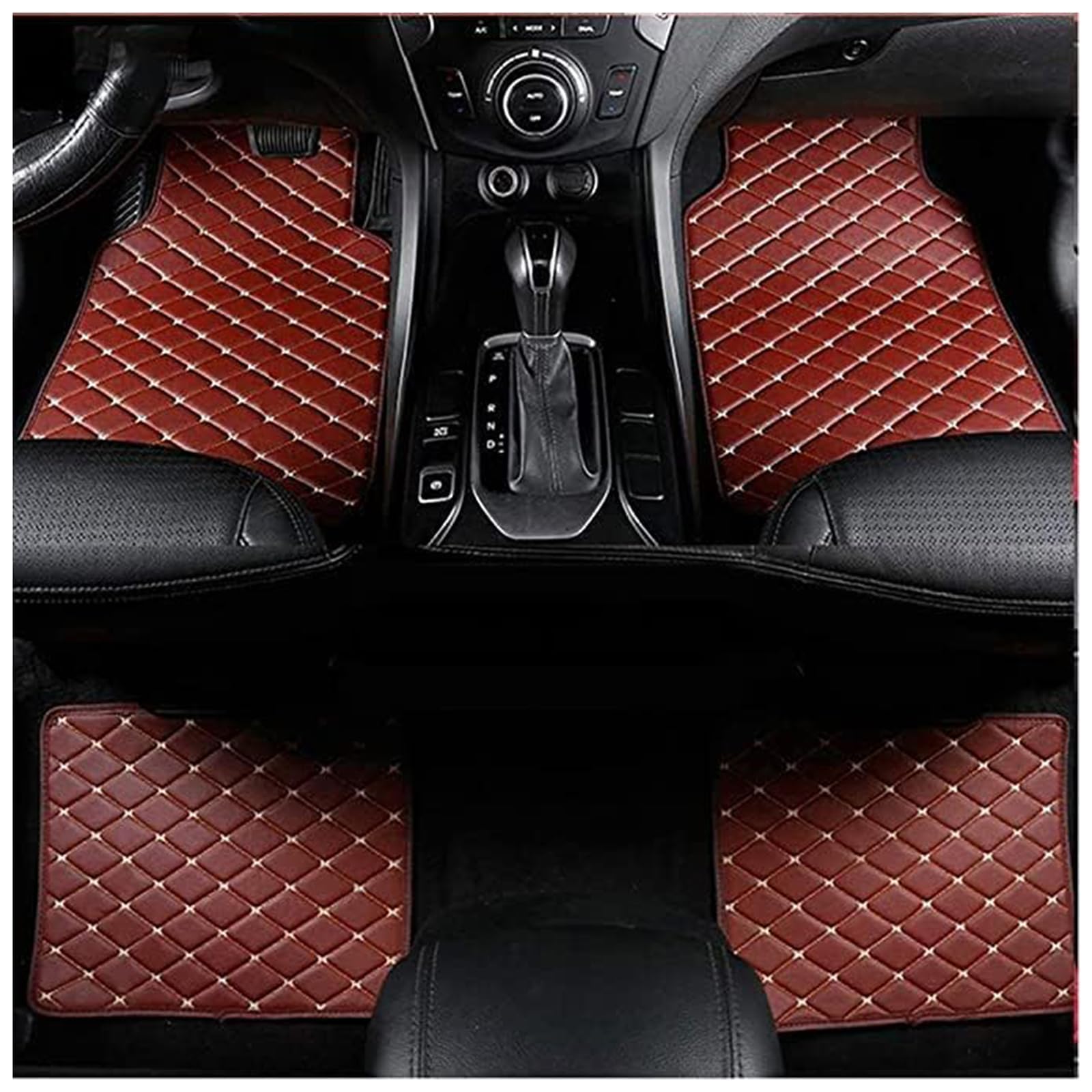 Vierteilige Autofußmatten, für Ford KA 2009-2021 wasserdicht, rutschfest, mit Perfekter Passform.,E Beige Vierteilige Autofußmatten, für Ford KA 2009-2021 wasserdicht, rutschfest, mit Perfekter Passform.,E Beige von APOQTHF