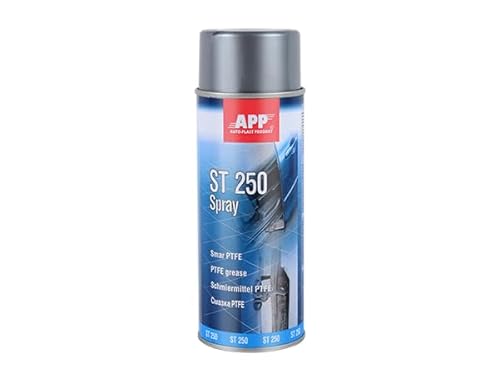 APP ST 250 Schmiermittel Trockenspray PTFE | Trockenes Sprühfett mit flüssigem Teflon | Teflonfett - verlängert die Lebensdauer von beweglichen Teilen der Maschine erheblich | Farblos | 400 ml von AUTO-PLAST PRODUKT