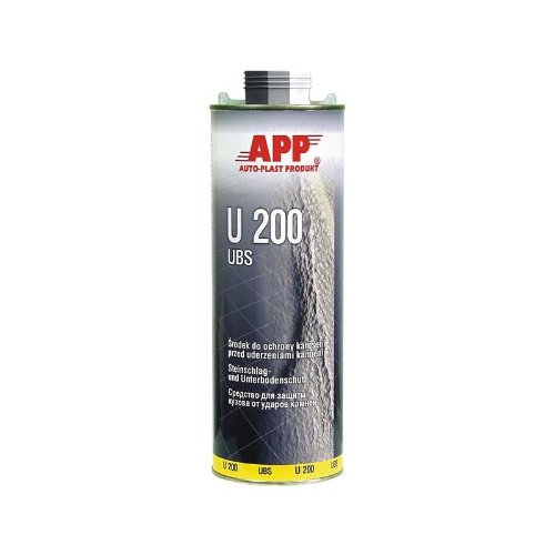 APP U200 UBS Steinschlag und Unterbodenschutz schwarz Überlackierbar 1 L 050101 von APP