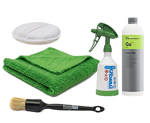 Autopflege-Reinigungsset für Innenraum + Außenbereich (KC Green Star Profi APC Set) von APS - Autopflege-Shop.de