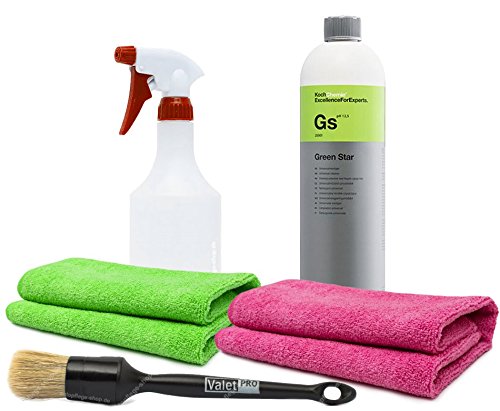 Autopflege-Reinigungsset für Innenraum + Außenbereich (Koch Chemie Green Star Basic Set) von APS - Autopflege-Shop.de