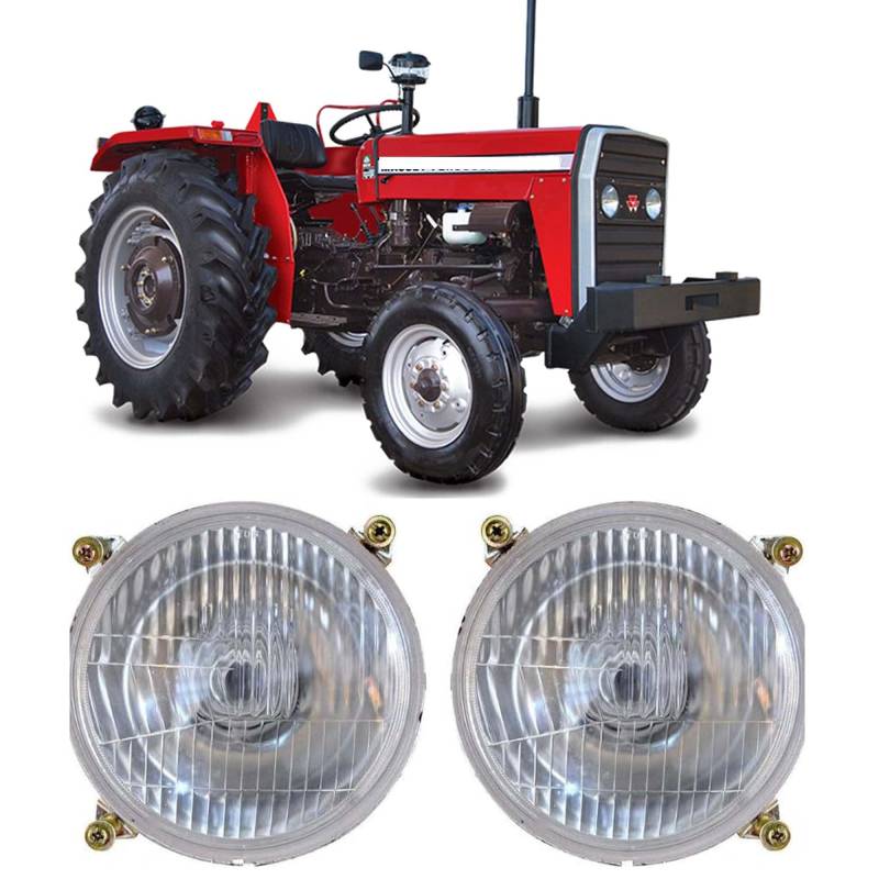 APSMOTIV Traktor-Scheinwerfer passend für Massey Ferguson Traktorleuchten, 100 200 500 600 Serie Traktorleuchten 1860178M1 1672767M91 Scheinwerfer Lh Lh Dip Traktor Ersatzteile für Massey Ferguson Mf von APSMOTIV