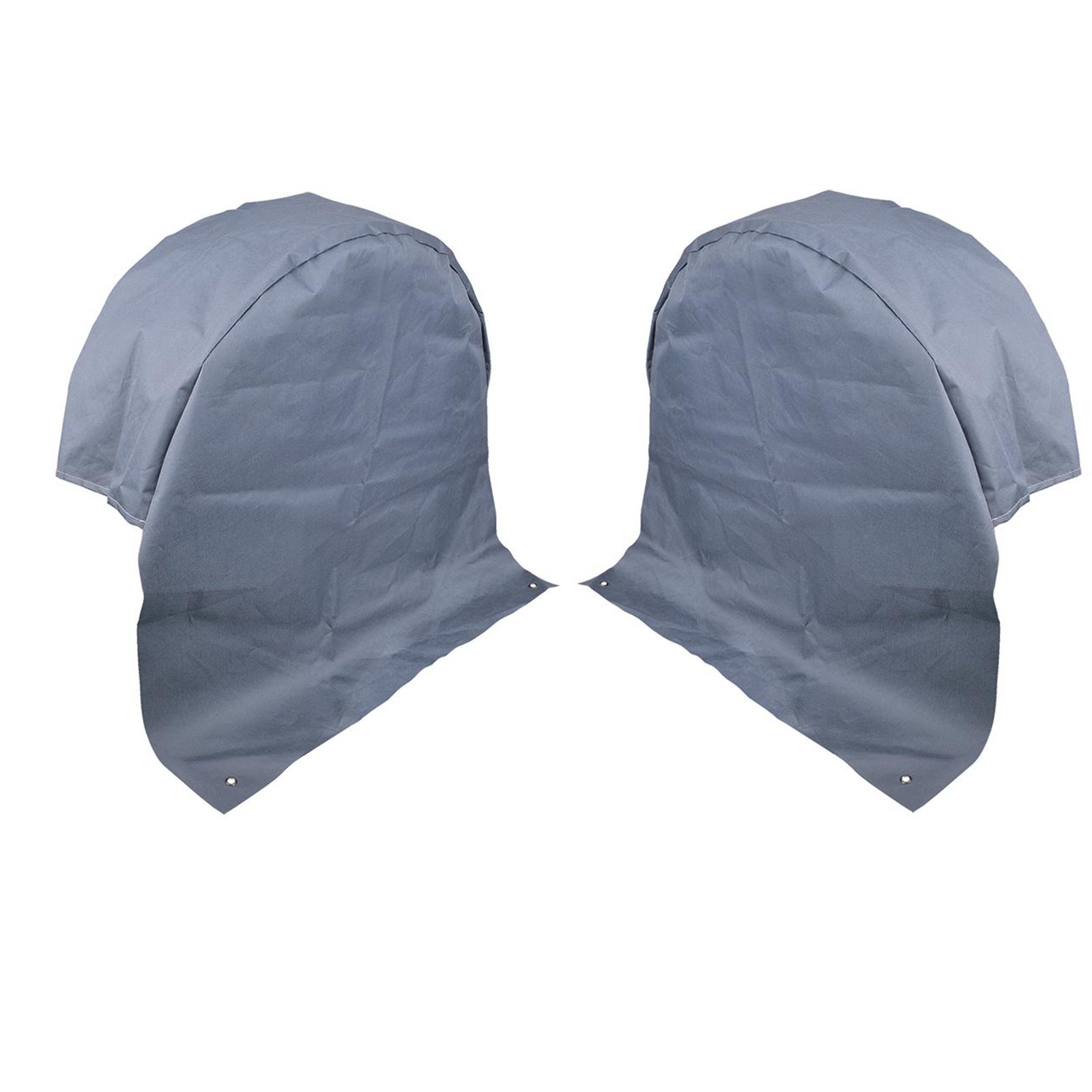 2X Wohnwagen Radabdeckung grau UV Schutz Polyestergewebe mit Anker Ösen von APT
