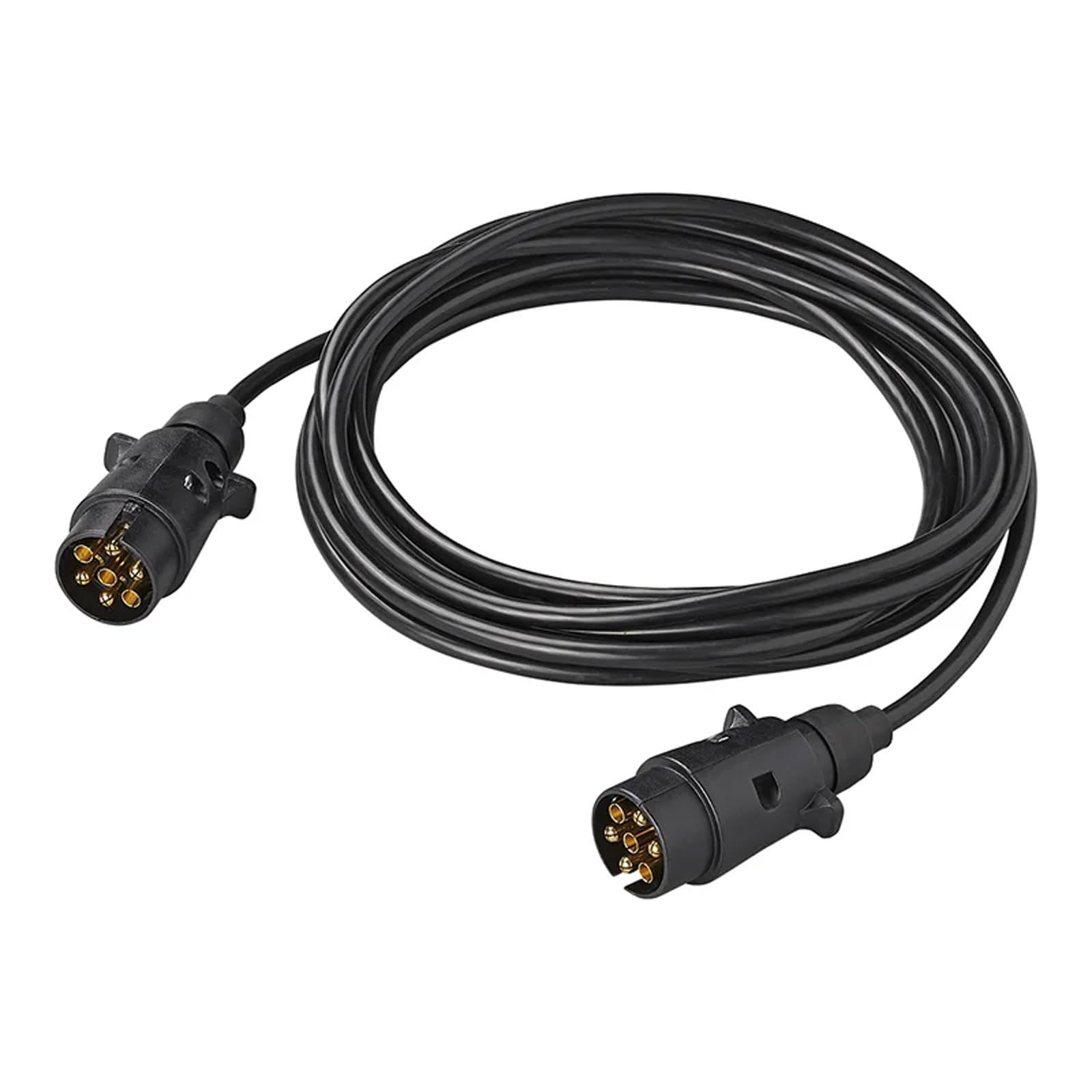 APT 1-7m Anhängerkabel 7-polig 2X Stecker PVC Anhänger Verlängerungskabel 7x0,5mm² Kabel Verlängerung (5m) von APT