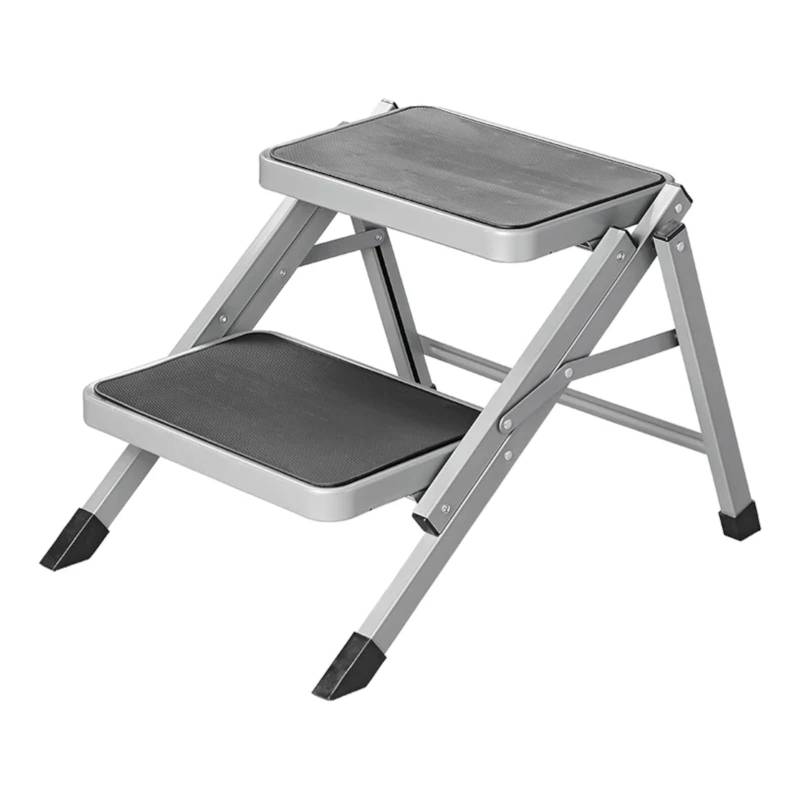 APT Doppeltrittstufe faltbar bis 150KG, gummierte Stufen, Einstieghilfe Wohnwagen von APT