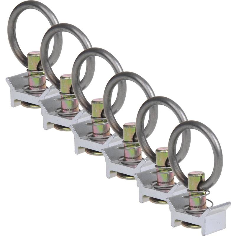 APT Set Stud Fitting mit Öse Airline-Fitting Zurröse für Zurrschienen Airlineschiene Endfitting Endbeschlag (8) von APT