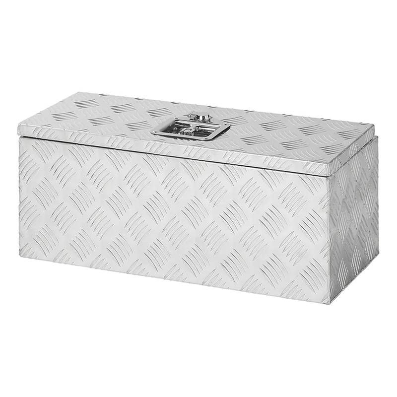 Alu Werkzeugbox für Anhängerseite Transportkiste Aufbewahrungsbox Alubox 60x25x25cm Anhänger Alukiste von APT