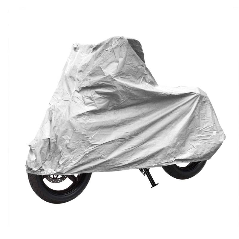 Motorrad & Roller Abdeckplane XL grau 246x104x127 cm PVA doppelt abgenäht von APT