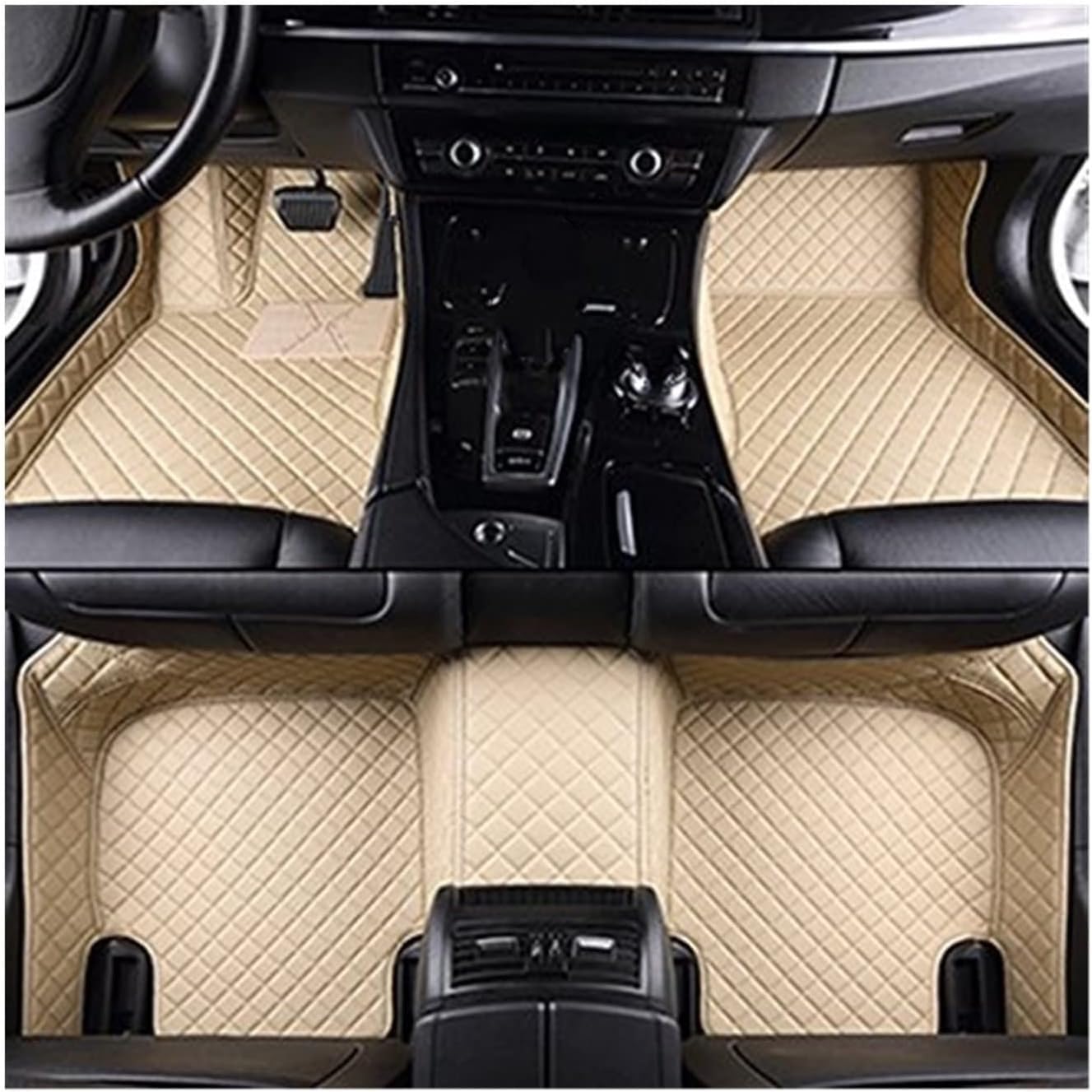 Autoteppich Für Mercedes CLS C219 4 Sitze 2004-2010 Innenraum Autozubehör Teppich Automatte Auto-Fußmatten(6) von APTKCMCNVG