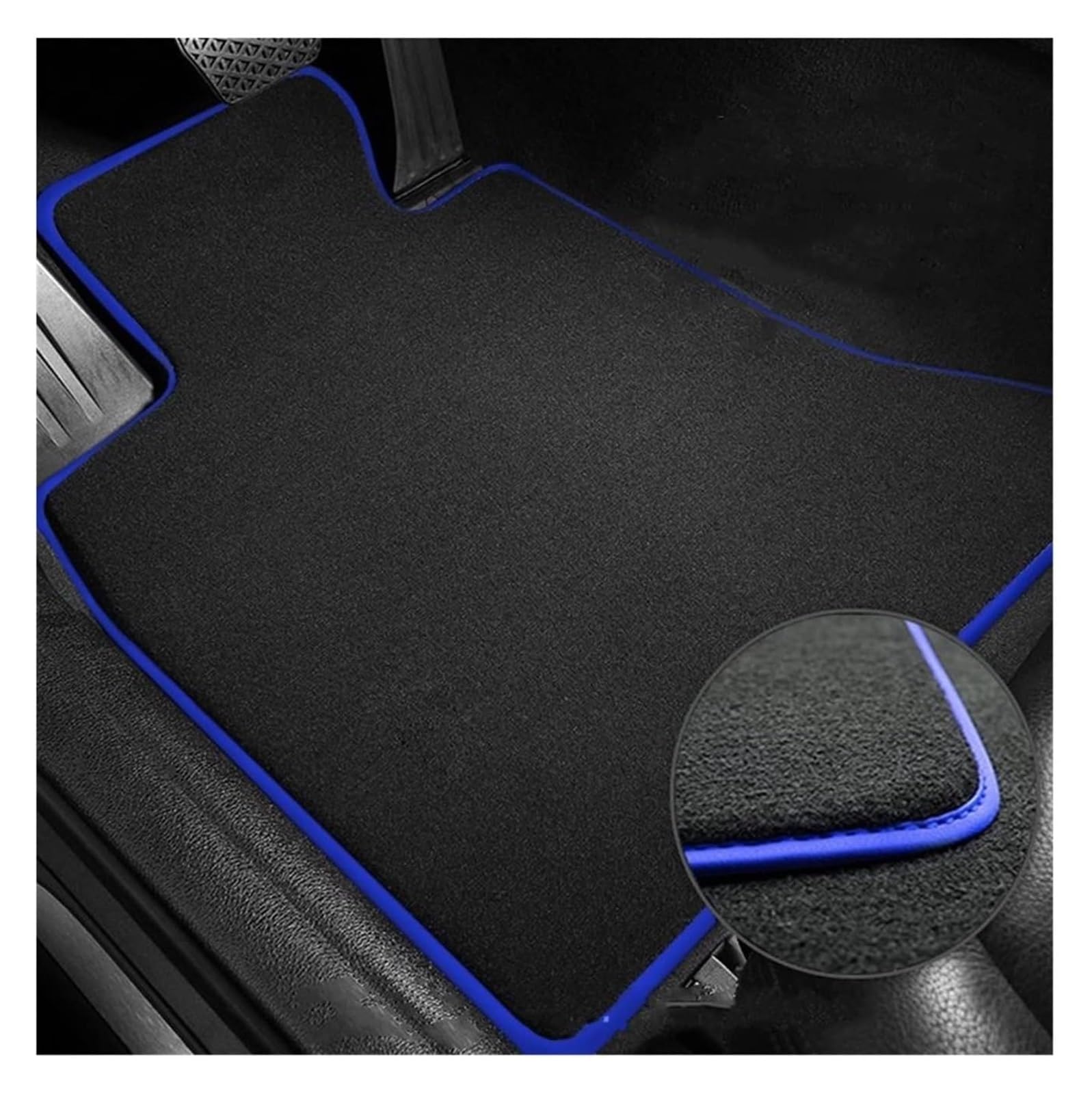 Autoteppich Für Seat Für Leon Mk2 1P 2006-2012 Teppiche Panel Fußpolster Teppichbezug Anti-Rutsch-Fußpolster Automatte Auto-Fußmatten(LHD Flannel 3pcs 1) von APTKCMCNVG