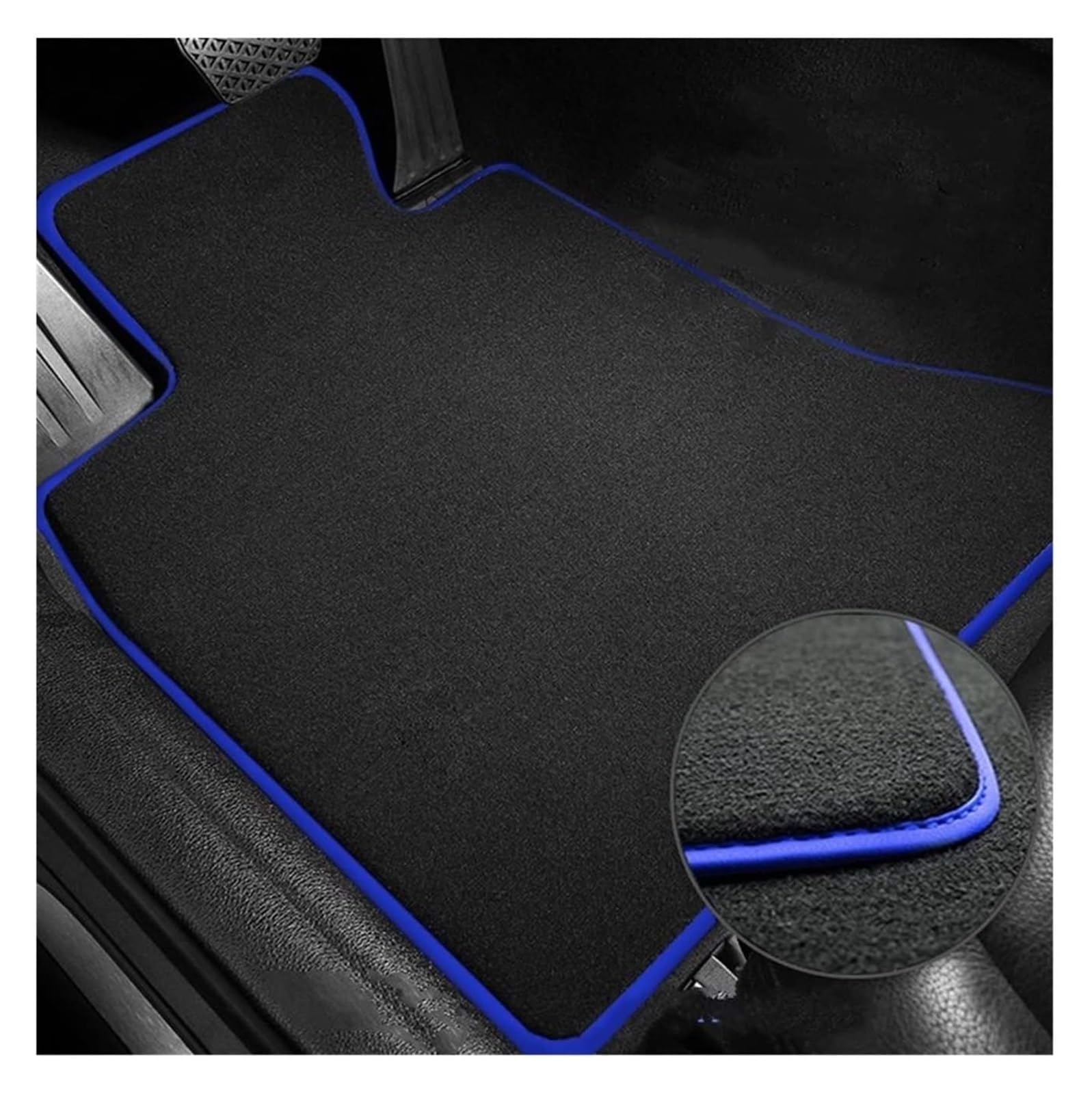 Autoteppich Für Seat Für Leon Mk2 1P 2006-2012 Teppiche Panel Fußpolster Teppichbezug Anti-Rutsch-Fußpolster Automatte Auto-Fußmatten(RHD Flannel 3pcs 1) von APTKCMCNVG