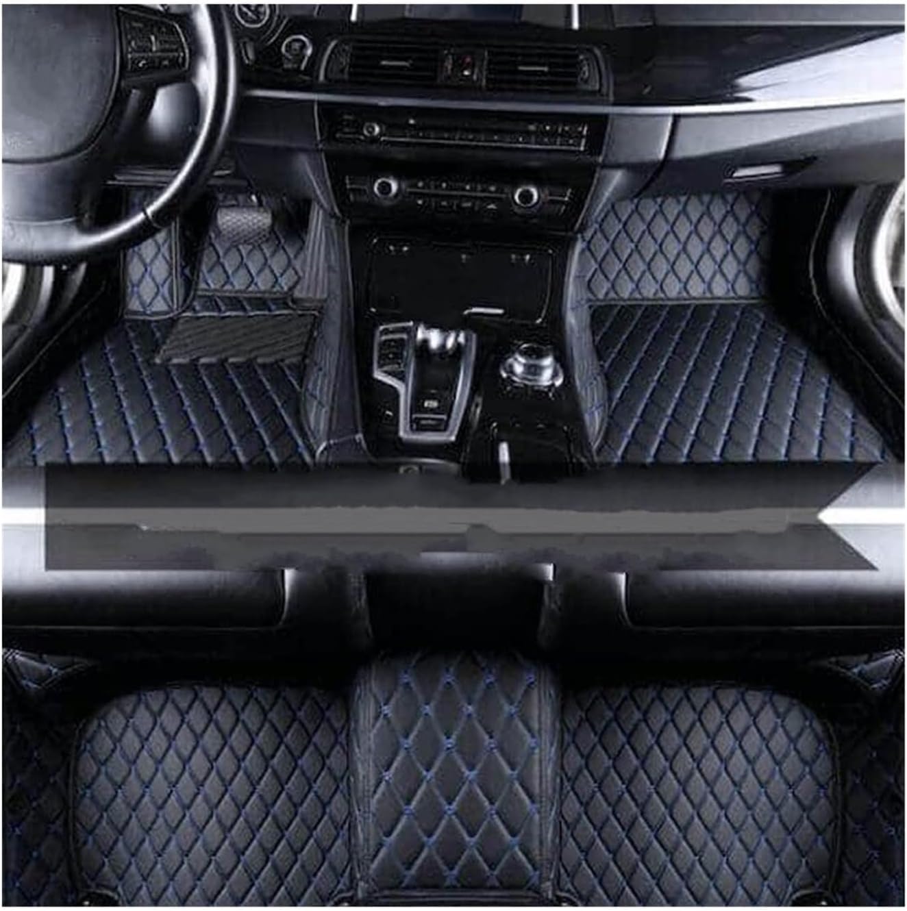 Autoteppich Für T&oyota Für Land Cruiser Für Prado 120 Zubehör Bodenmatte Innenausstattung Automatte Benutzerdefinierte Lederauto-Fußmatten(5) von APTKCMCNVG