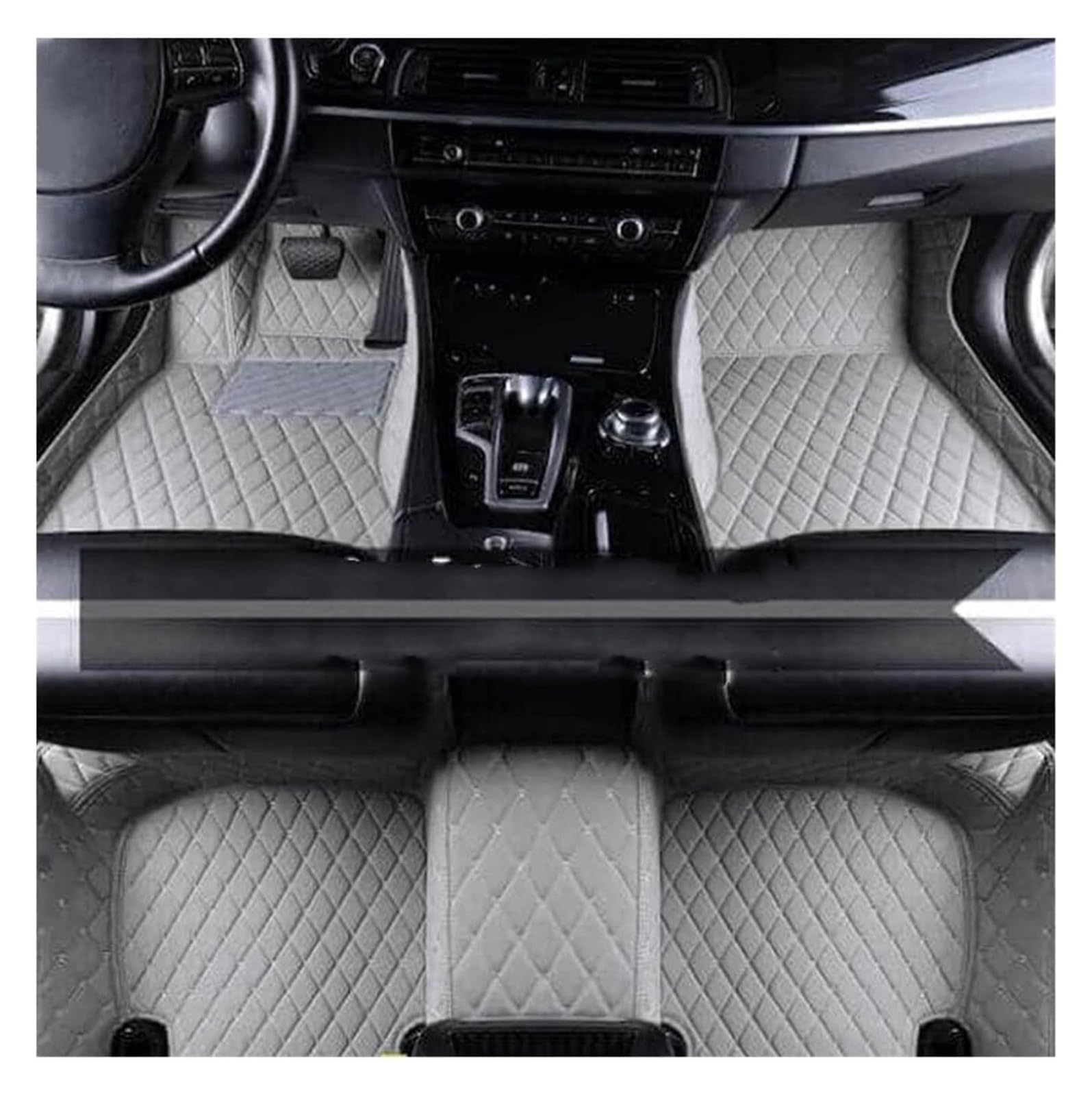 Autoteppich Für T&oyota Für Land Cruiser Für Prado 120 Zubehör Bodenmatte Innenausstattung Automatte Benutzerdefinierte Lederauto-Fußmatten(9) von APTKCMCNVG