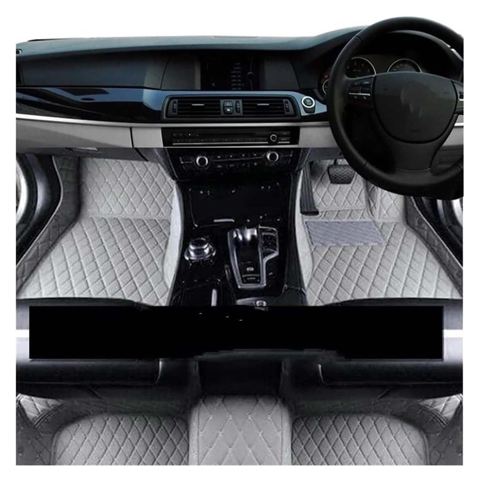Autoteppich Für VW Für Caddy 2K 2004-2014 wasserdichte Automatten Komplettset Automatte Auto Fußmatten(RHD 1 Set 2) von APTKCMCNVG