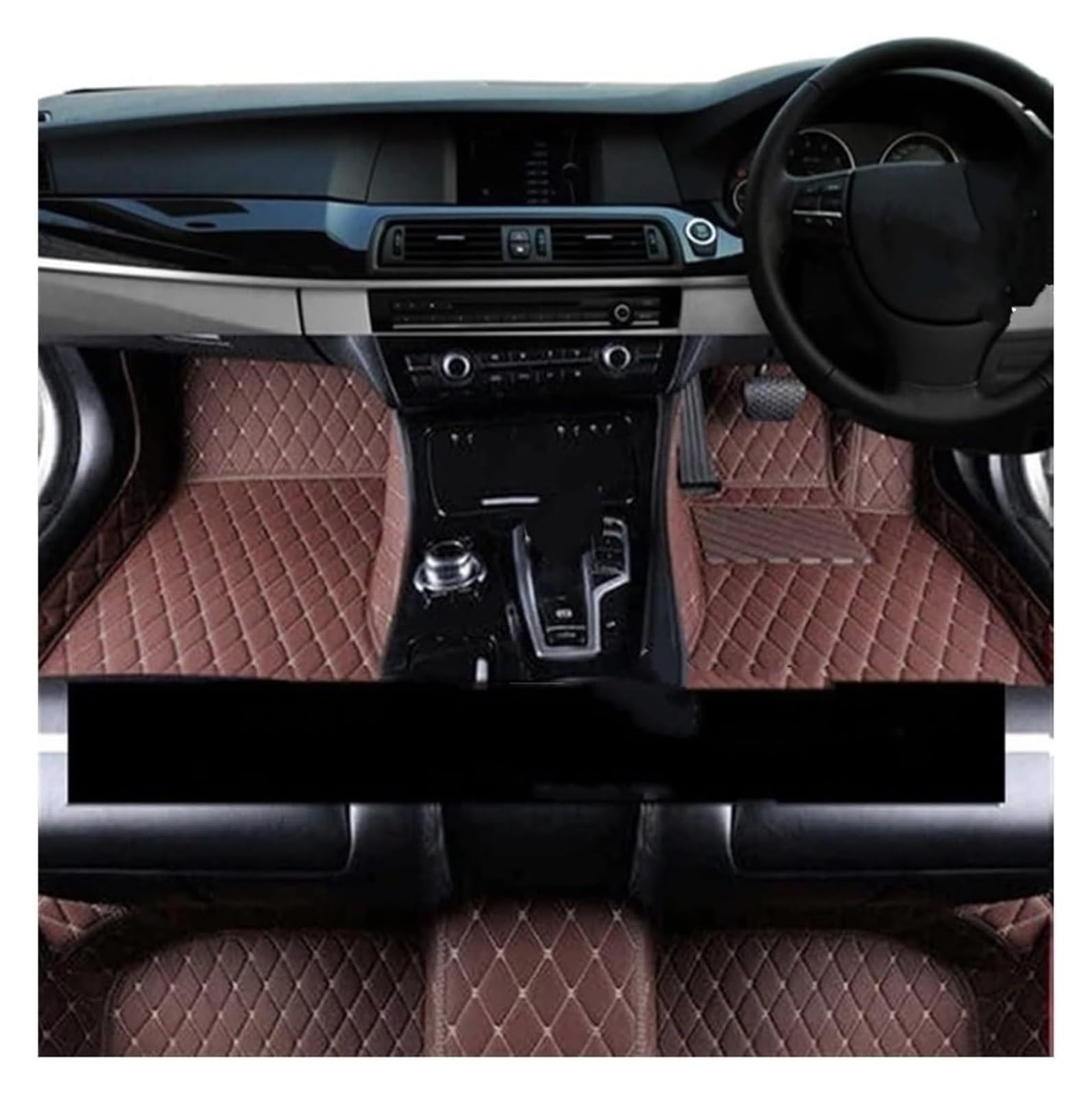 Autoteppich Für Volvo V60 2018 2019 2020 2021 2022 Leder Fußmatte Innenteile Teppich Schutzboden Teppich Auto Matte Automatten(RHD 1 Set 9) von APTKCMCNVG
