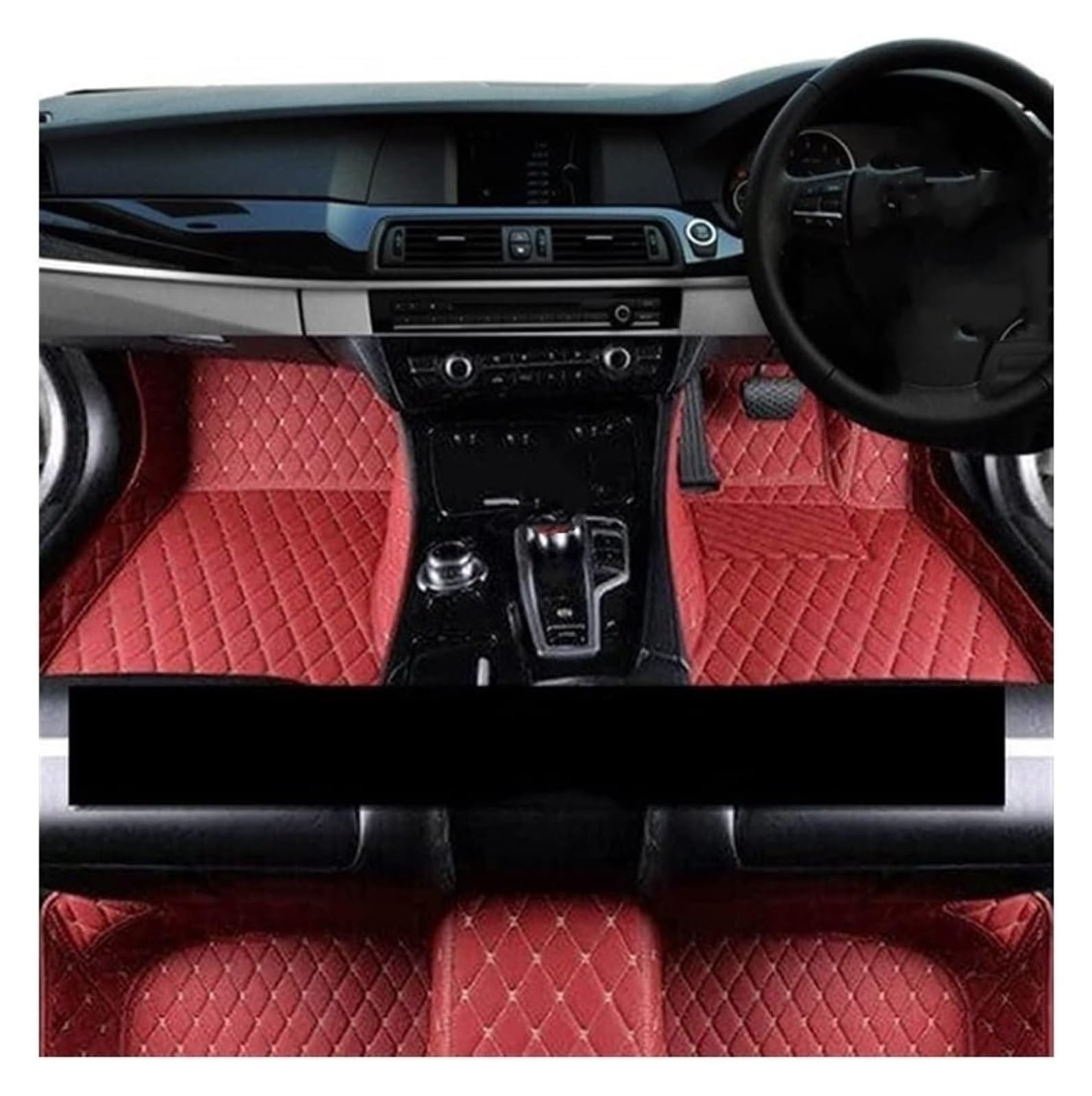 Autoteppich Für X5 E70 MK2 2008 2009 2010 2011 2012 2013 7 Sitze Schützen Teppich Teppich Innenausstattung Set Automatte Auto Fußmatten(RHD 1 Set 6) von APTKCMCNVG