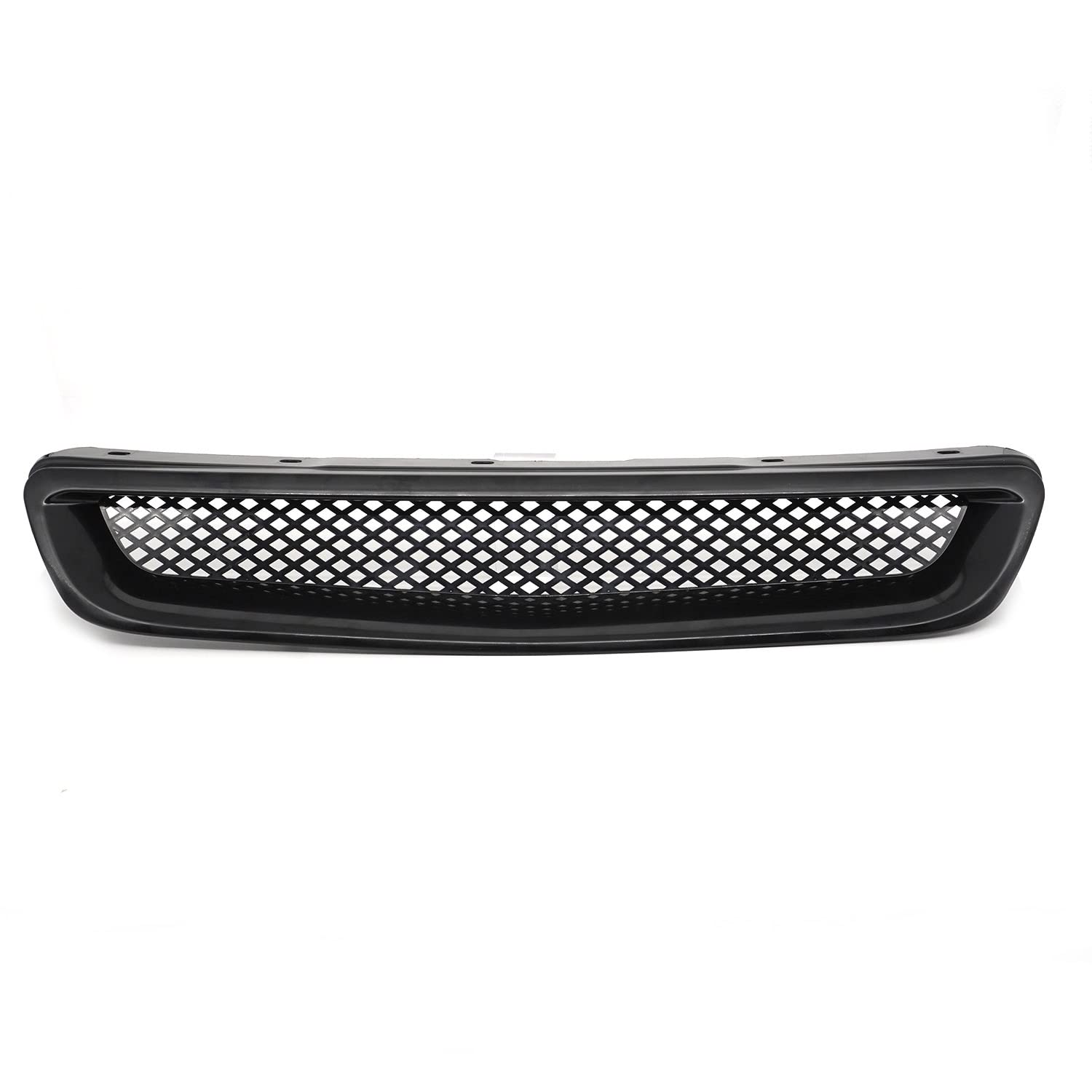Frontkühlergrills ABS Kühlergrill Abdeckhaube Mesh Rennwagen Frontstoßstange Grill Für C&ivic EK CX DX EX HX LX 1996-1998(Schwarz) von APTKCMCNVG