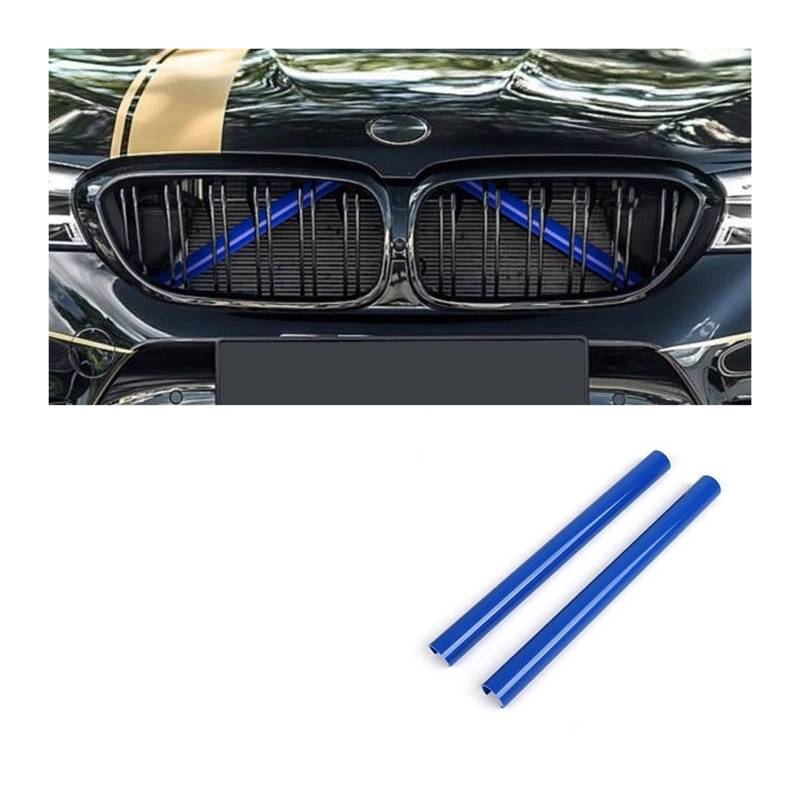 Frontkühlergrills Auto Kühlergrill Zierleisten Für F30 Für F31 Für F32 Für F33 Für F34 Für F36 Für F20 Für F21 Für F22 Für F23 Für G29(Blue 2Pcs) von APTKCMCNVG