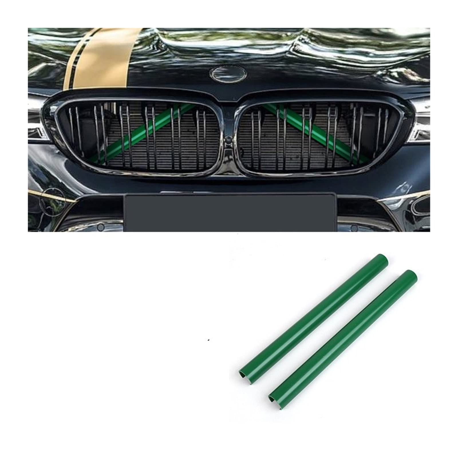 Frontkühlergrills Auto Kühlergrill Zierleisten Für F30 Für F31 Für F32 Für F33 Für F34 Für F36 Für F20 Für F21 Für F22 Für F23 Für G29(Green 2Pcs) von APTKCMCNVG