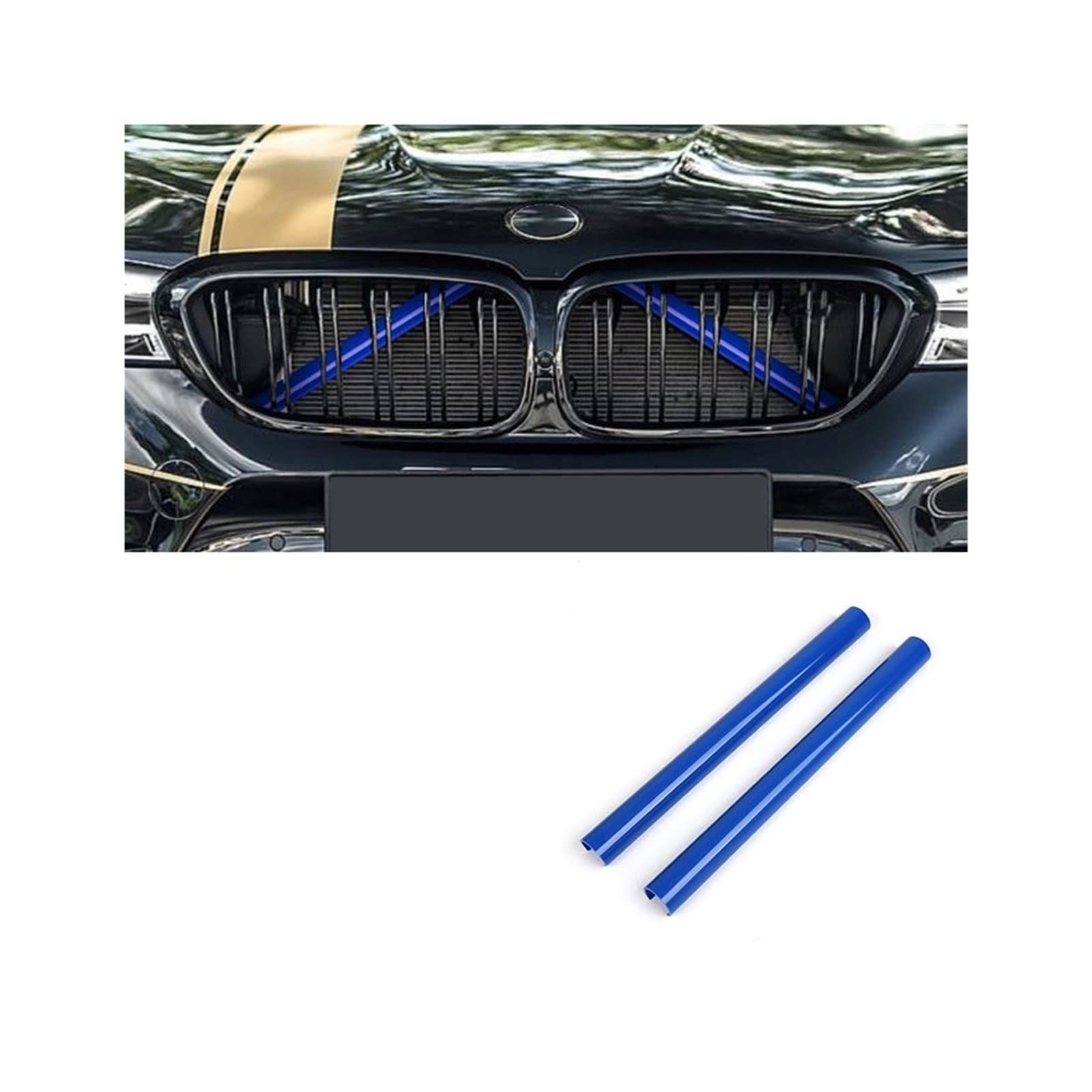 Frontkühlergrills Auto Sport Styling Dekoration Zubehör Auto Kühlergrill Zierleisten Für F30 F31 F32 F33 F34 F36 F20 F21 F22 F23 G29(Blue 2Pcs) von APTKCMCNVG