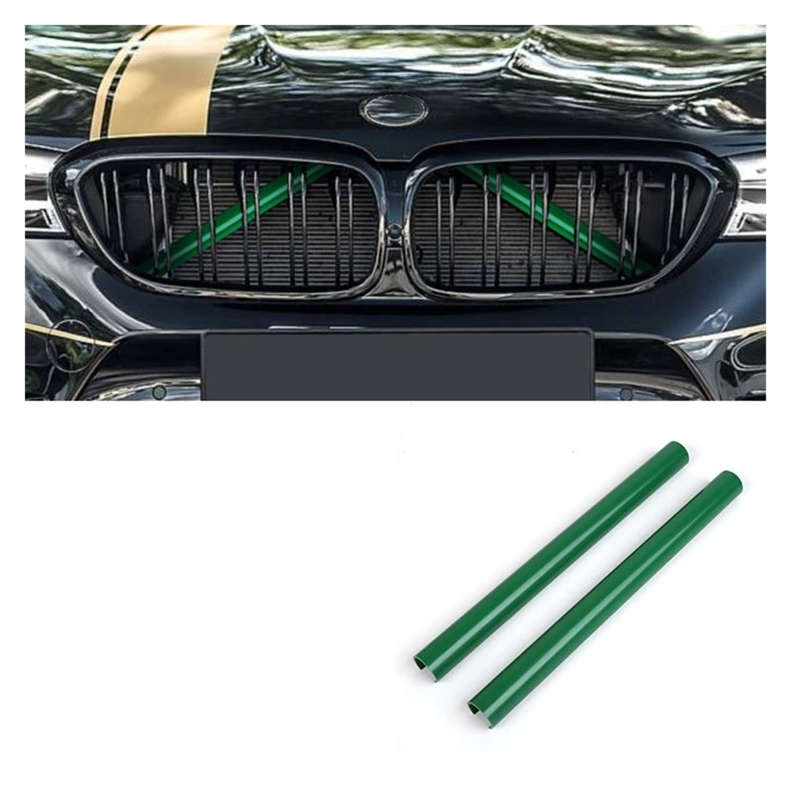 Frontkühlergrills Auto Sport Styling Dekoration Zubehör Auto Kühlergrill Zierleisten Für F30 F31 F32 F33 F34 F36 F20 F21 F22 F23 G29(Green 2Pcs) von APTKCMCNVG