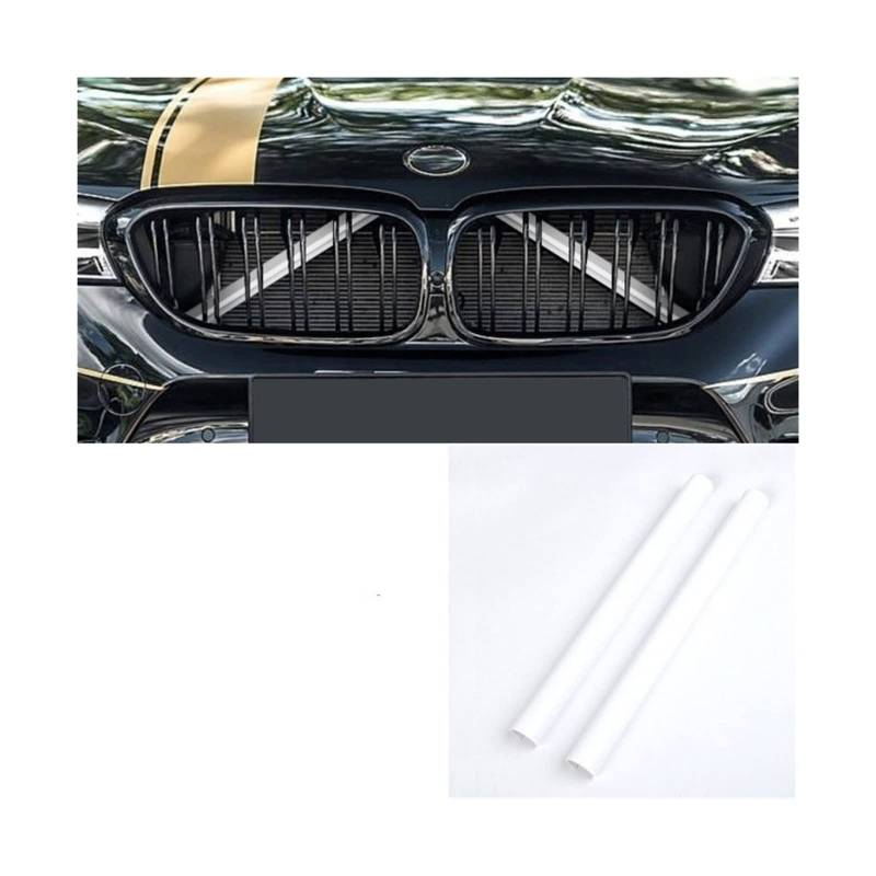Frontkühlergrills Auto Sport Styling Dekoration Zubehör Auto Kühlergrill Zierleisten Für F30 F31 F32 F33 F34 F36 F20 F21 F22 F23 G29(White 2Pcs) von APTKCMCNVG