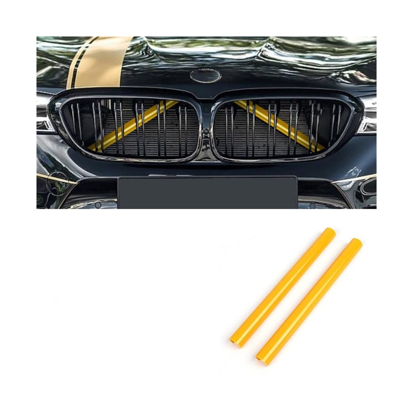 Frontkühlergrills Auto Sport Styling Dekoration Zubehör Auto Kühlergrill Zierleisten Für F30 F31 F32 F33 F34 F36 F20 F21 F22 F23 G29(Yellow 2Pcs) von APTKCMCNVG