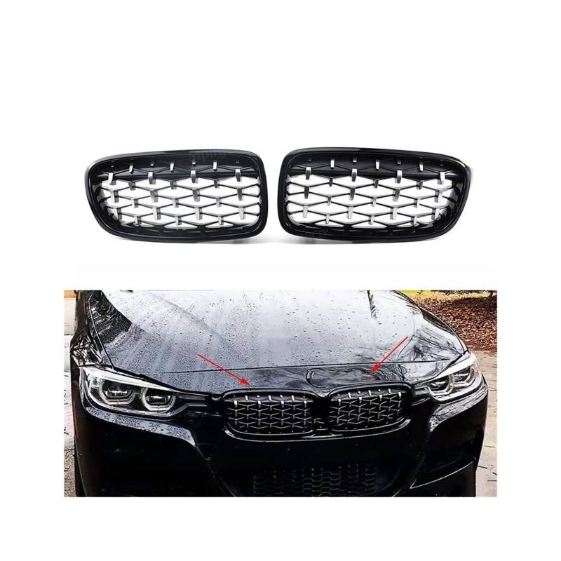 Frontkühlergrills Autozubehör Diamond Frontstoßstange Nierengrill Double Slat Racing Sport Grille Für 3er F30 F31 F35 2011-2019(1) von APTKCMCNVG