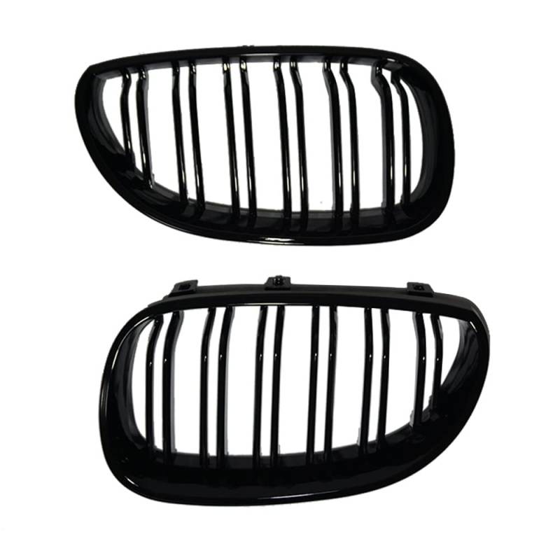 Frontkühlergrills Dual Line Double Slat Auto Styling Car Front Nierengitter Renngrill Für E61 5er 2004-2009 von APTKCMCNVG