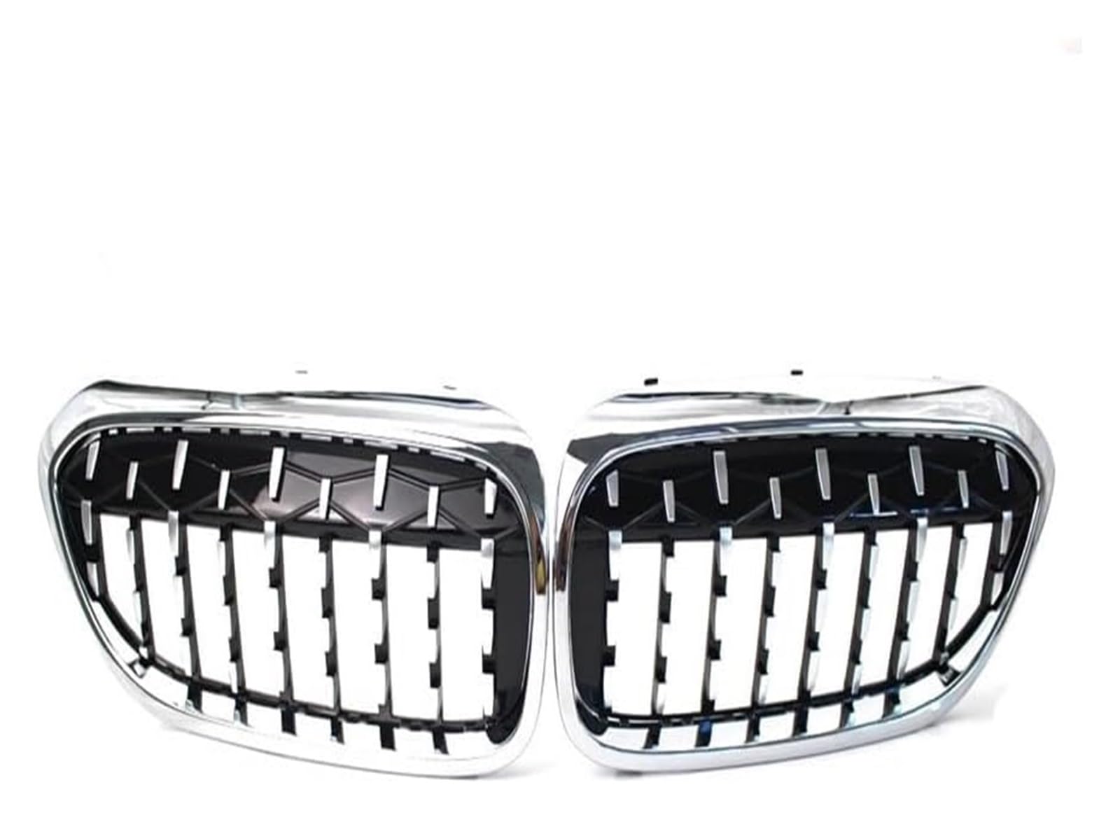 Frontkühlergrills Für 5er-Serie Für G30 Für G38 2017-2019 Frontstoßstangengrill Frontkühlergrills Autogitter Frontgrill Stoßstangenhaube(Silber) von APTKCMCNVG