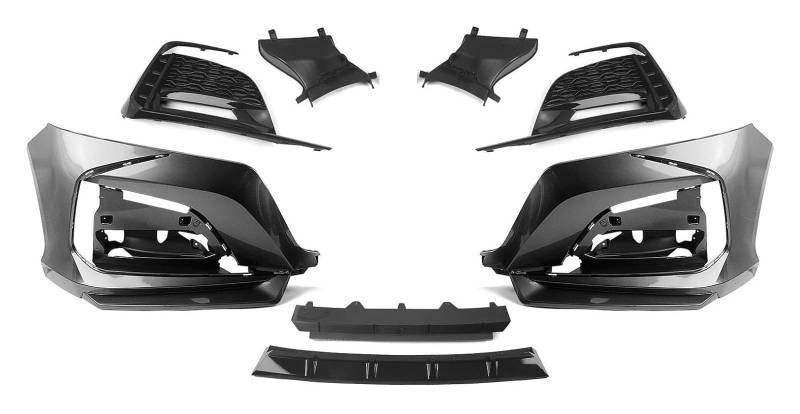 Frontkühlergrills Für A&ccord 10th 2018-2021 Frontstoßstangenabdeckung Autogehäuse Ansaughaube Splitter Spoiler Kit Frontnierengitter(Schwarz) von APTKCMCNVG