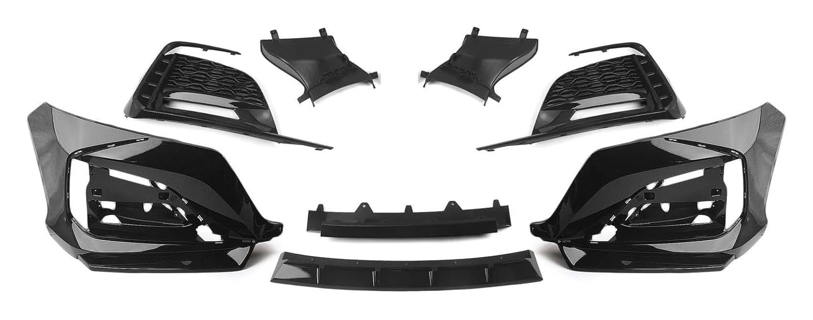 Frontkühlergrills Für A&ccord 10th 2018-2021 Frontstoßstangenabdeckung Autogehäuse Ansaughaube Splitter Spoiler Kit Frontnierengitter(Unpainted) von APTKCMCNVG