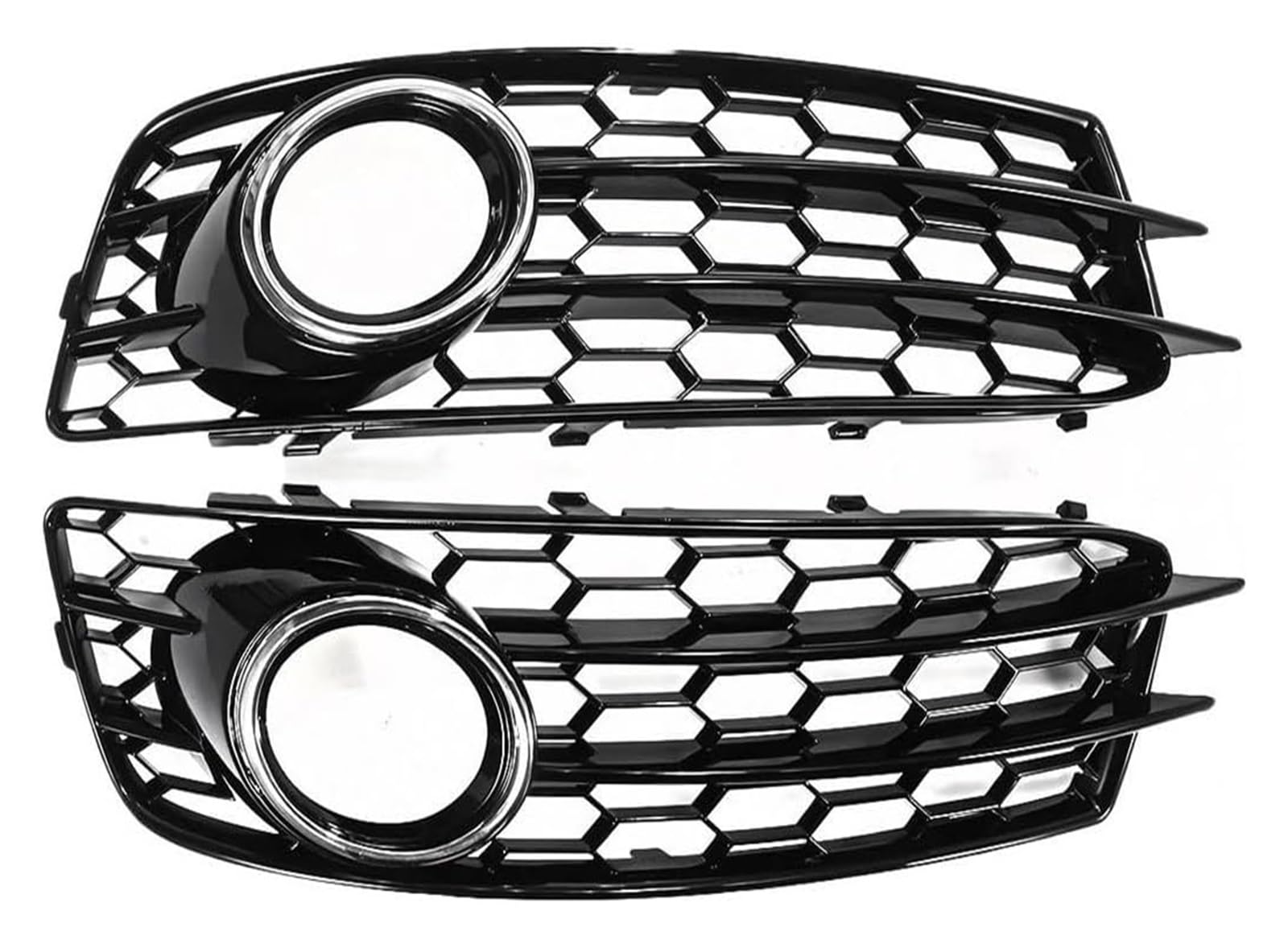 Frontkühlergrills Für A3 8P S-Line 2009-2012 Kühlergrill 8P0807682 Auto Frontstoßstange Nebelscheinwerfer Lampe Gitterabdeckung Netz(Chrome Silver) von APTKCMCNVG