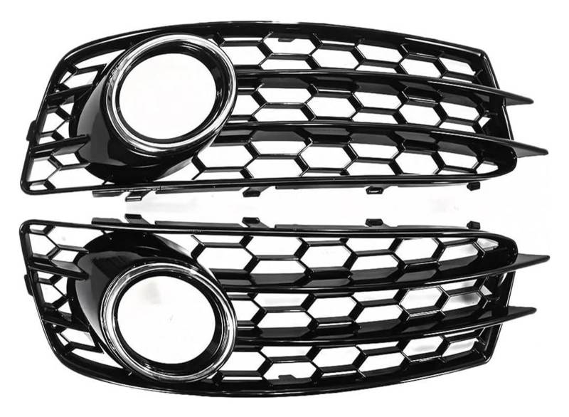 Frontkühlergrills Für A3 8P S-Line 2009-2012 Kühlergrill 8P0807682 Auto Frontstoßstange Nebelscheinwerfer Lampe Gitterabdeckung Netz(Chrome Silver) von APTKCMCNVG