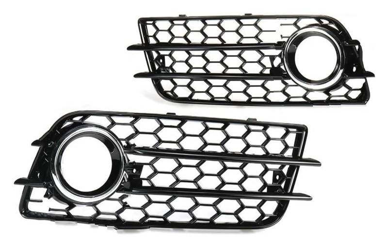 Frontkühlergrills Für A4 B8 S-Linien S4 2008-2012 Honeycomb Nebel Lampe Grill 8K0807681C 8K0807682C Auto Stoßstange Nebel Licht Kühlergrill Abdeckung(A) von APTKCMCNVG