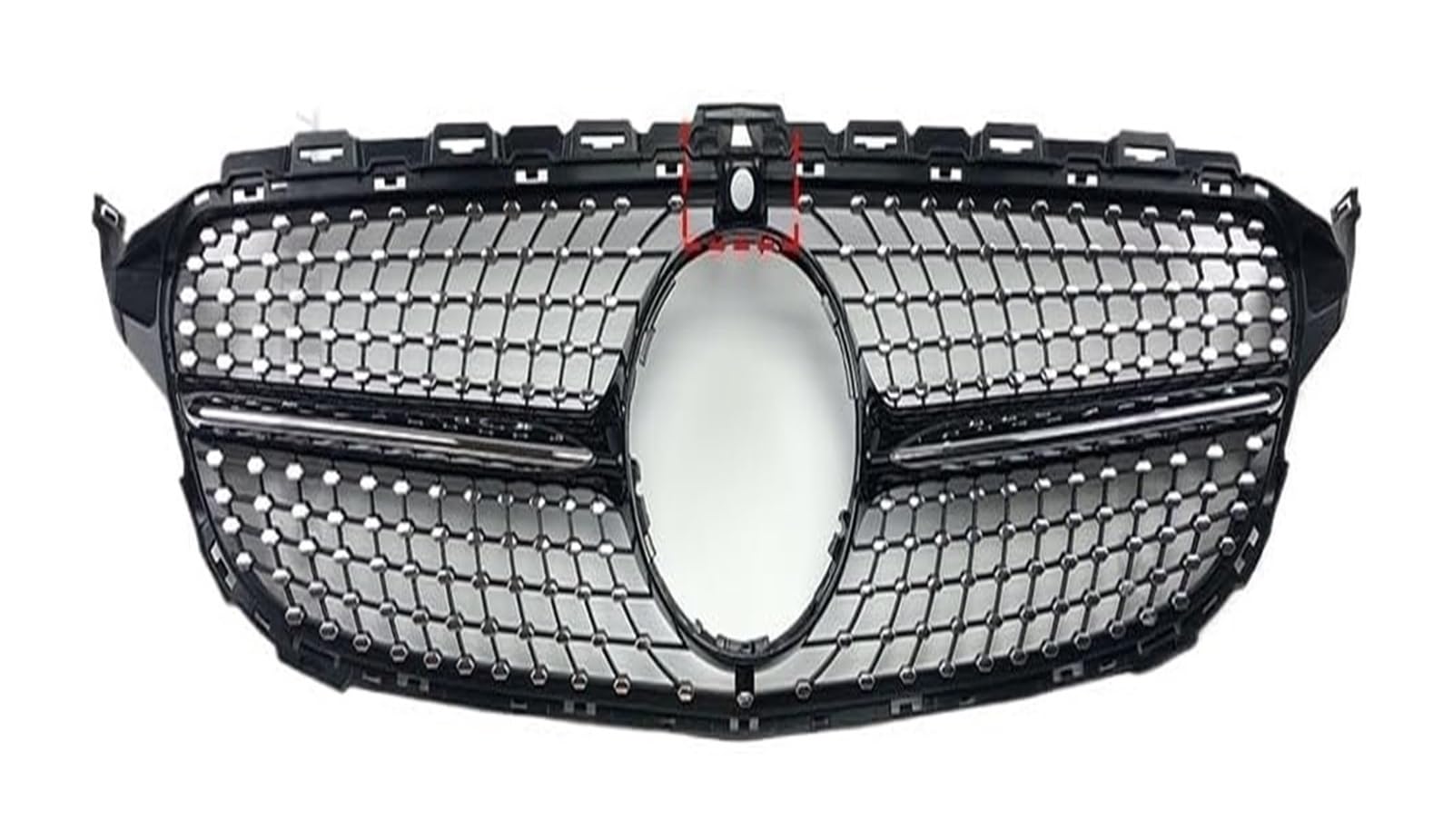Frontkühlergrills Für B&ENZ Für C-Klasse Für W205 Für S205 Für C205 2014-2021 Frontstoßstangengrill Frontkühlergrills Autoeinlasshaubengitter(14-18 Black with Cam) von APTKCMCNVG