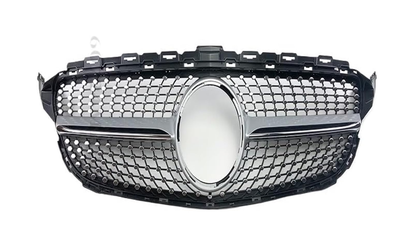 Frontkühlergrills Für B&ENZ Für C-Klasse Für W205 Für S205 Für C205 2014-2021 Frontstoßstangengrill Frontkühlergrills Autoeinlasshaubengitter(14-18 Chrome Silvery) von APTKCMCNVG