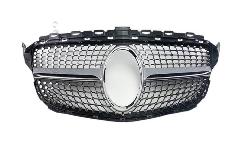 Frontkühlergrills Für B&ENZ Für C-Klasse Für W205 Für S205 Für C205 2014-2021 Frontstoßstangengrill Frontkühlergrills Autoeinlasshaubengitter(14-18 Chrome Silvery) von APTKCMCNVG