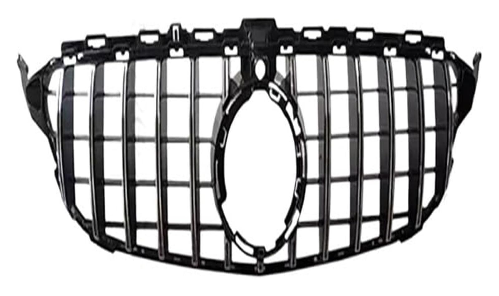 Frontkühlergrills Für B&ENZ Für C-klasse Für W205 2014-2021 Front Stoßstangengrill Front Kühlergrills Auto Front Haube Grille Stoßstange Grill(2019- GT Silvery) von APTKCMCNVG