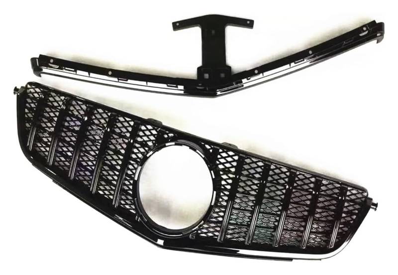 Frontkühlergrills Für B&ENZ Für C63 2008-2011 Frontkühlergrills Auto Obere Stoßstangenhaube Mesh-Gitter Frontgrill Mit Rahmenhalterung von APTKCMCNVG