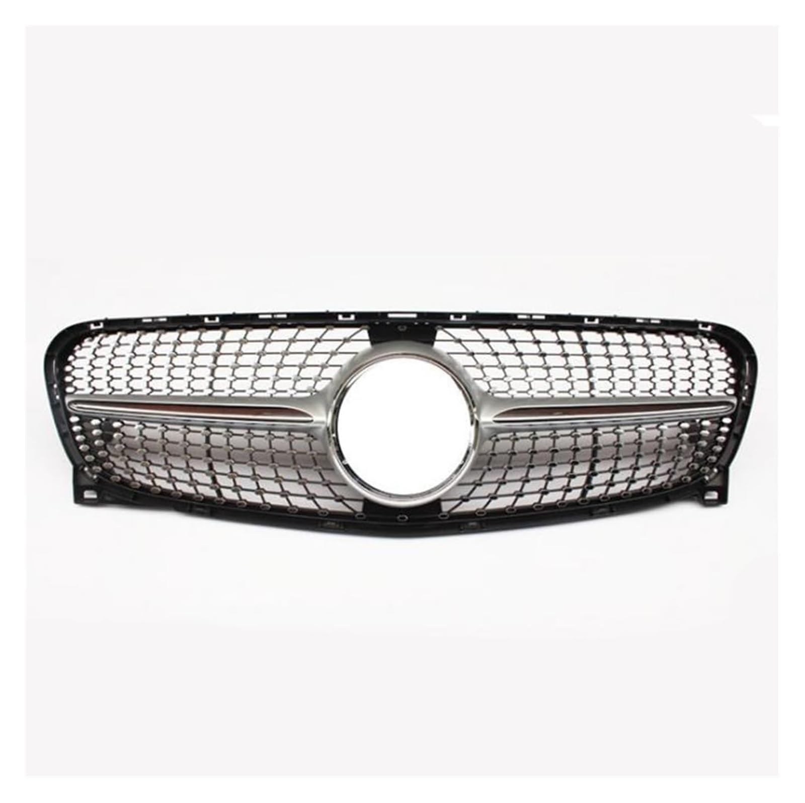 Frontkühlergrills Für B&ENZ Für GLA-Klasse Für X156 Für GLA250 Für GLA200 2014-2016 Frontstoßstangen-Kühlergitter Auto-Fronthauben-Maschengitter(Silber) von APTKCMCNVG