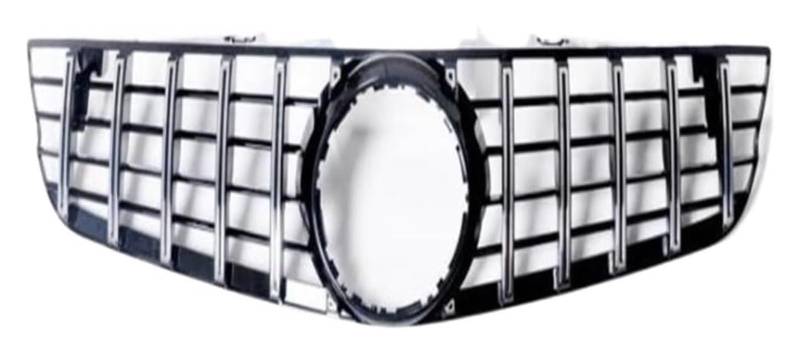 Frontkühlergrills Für B&ENZ Für R230 Für SL-Klasse 2009-2012 Frontstoßstangengrill Frontkühlergrill Obere Stoßstangenhaube Entlüftungsgitter(Silber) von APTKCMCNVG