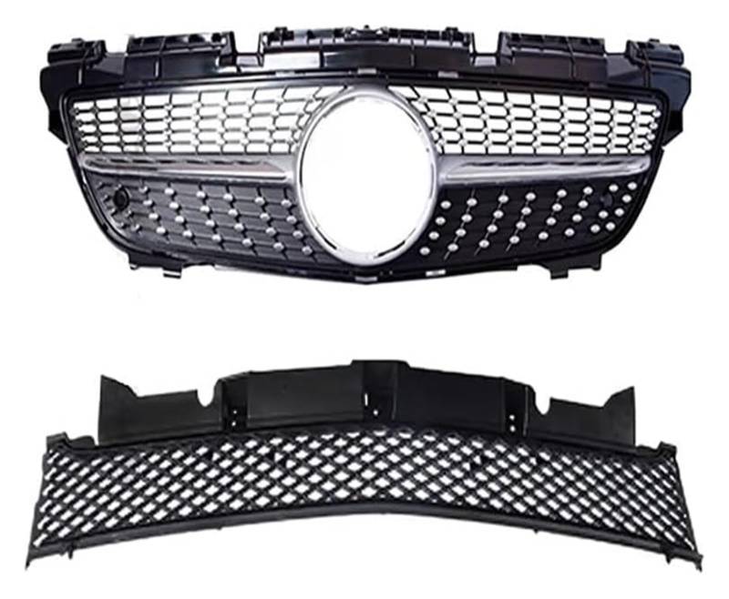 Frontkühlergrills Für B&ENZ Für SLK Für R172 2011-2015 Frontstoßstangengrill Frontkühlergrills Fronteinlassgitter Haubengitter Stoßstangengitter(Diamond Silvery) von APTKCMCNVG