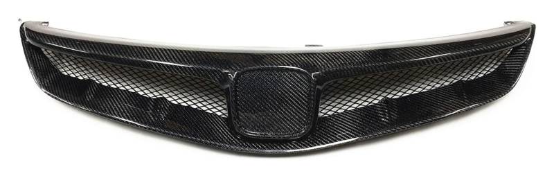Frontkühlergrills Für Civic 2006 2007 2008 Frontstoßstangengrill Frontkühlergrill Auto Frontgrill Obere Stoßstangenhaube Mesh Mid Grid(Carbon Fiber) von APTKCMCNVG
